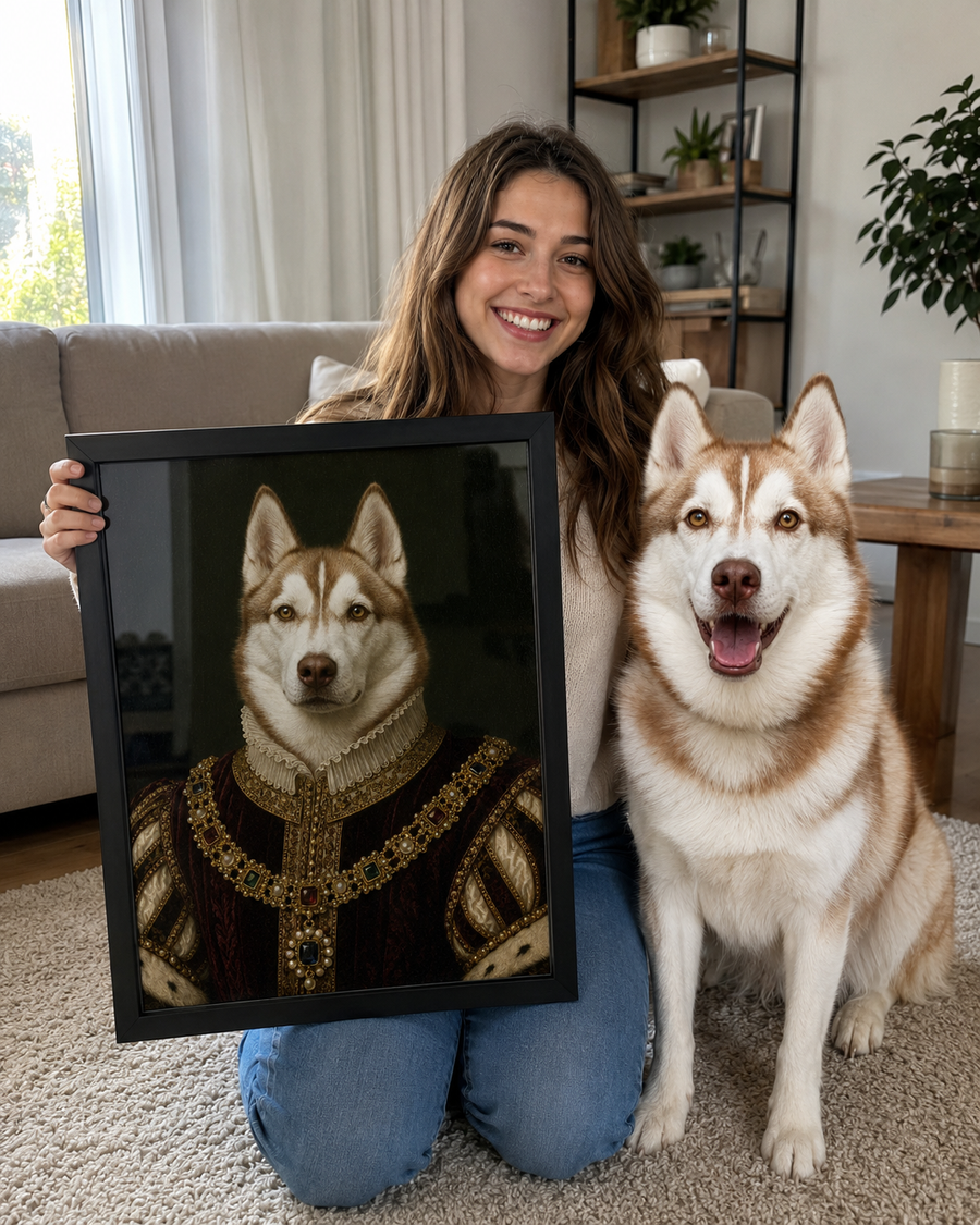 Pet portrait lifestyle example