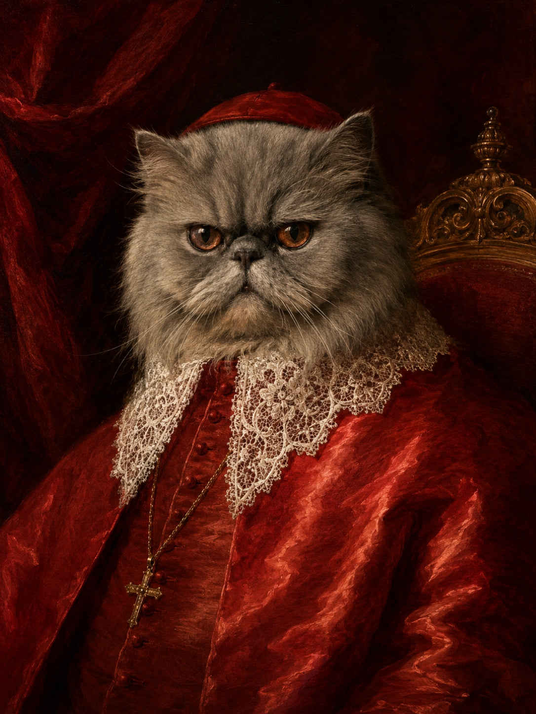 Il Cardinale Custom Pet Portrait