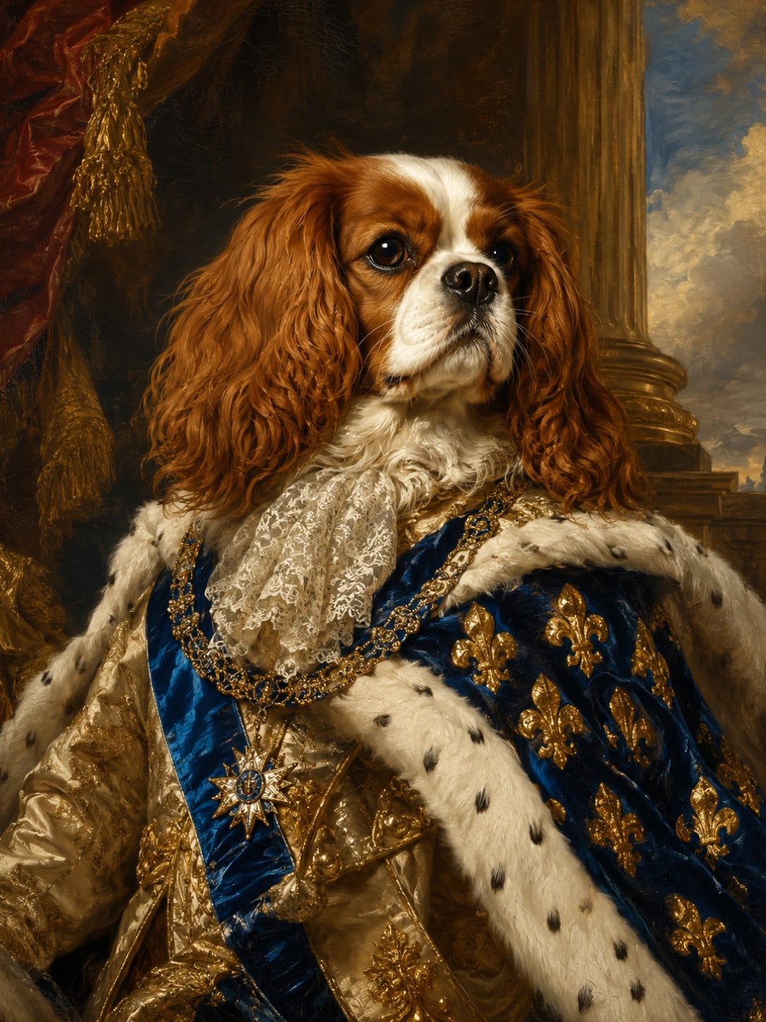 Le Roi Soleil Custom Pet Portrait